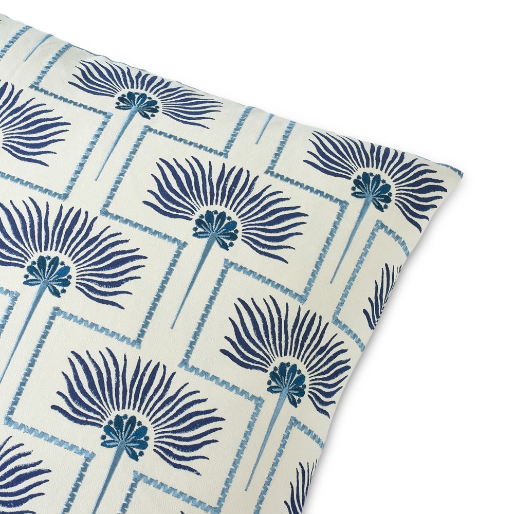 Vera Santorini Blue Throw Pillow - 22x22|