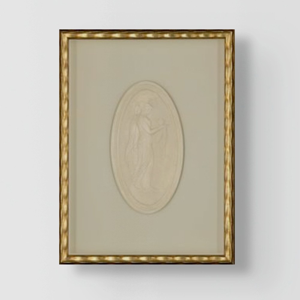 Nora Traditional Intaglio Soft Grey Mixed Media 1 - 5.5x10.5|