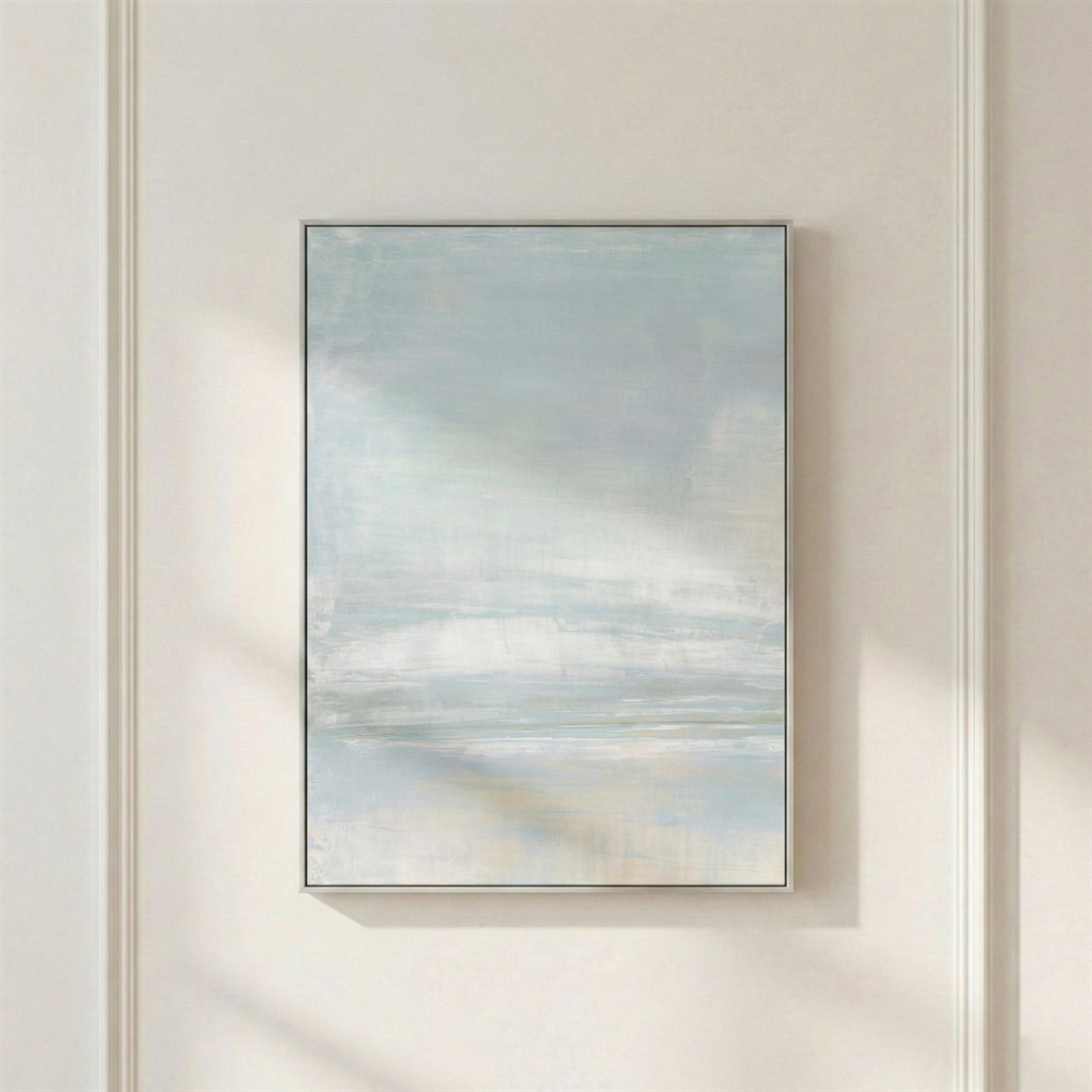 John Richard Salt in the Horizon 1 Blue Abstract Painting - 56x38|
