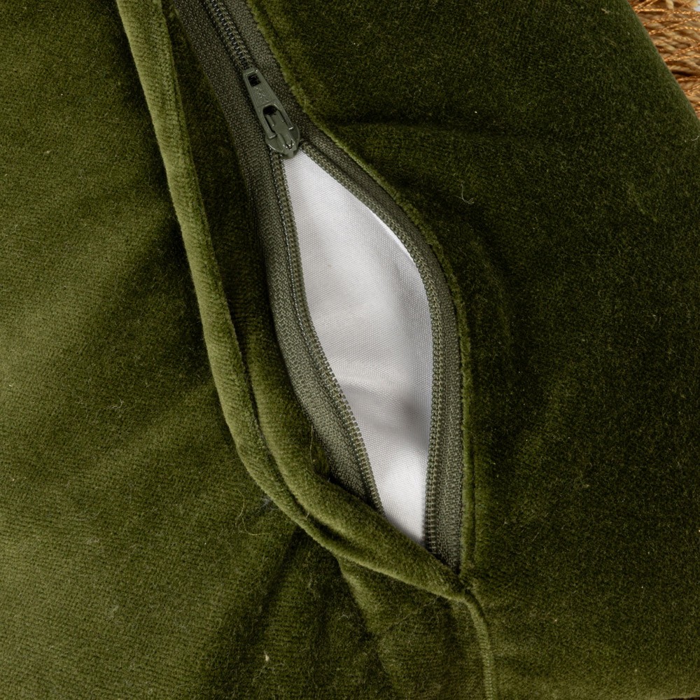 Gilla Updated Traditional Green Floral Fringe Lumbar Pillow - 10x16|