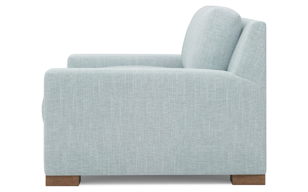 Henri Cocoa Leather Loveseat - 72"|