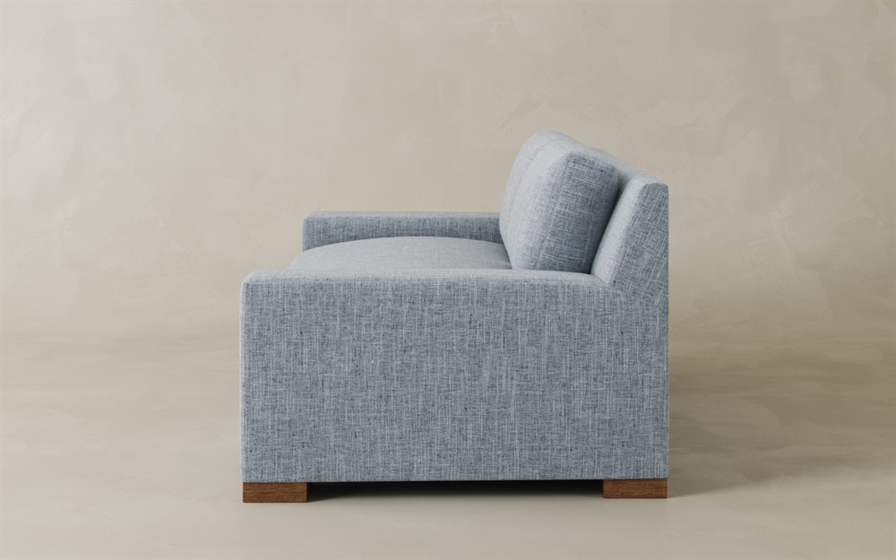 Henri Cocoa Leather Loveseat - 72"|