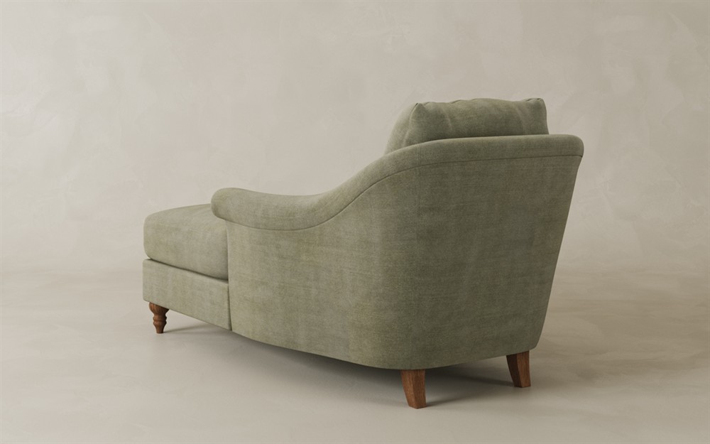 Amelie Cocoa Leather Chaise|