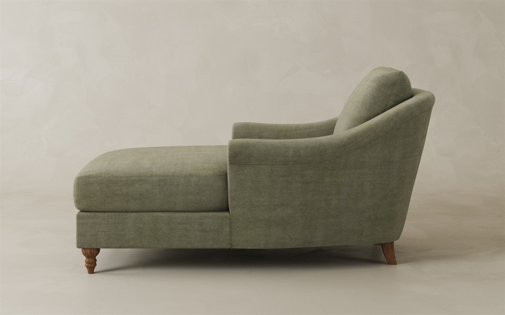 Amelie Brown Sugar Leather Chaise|