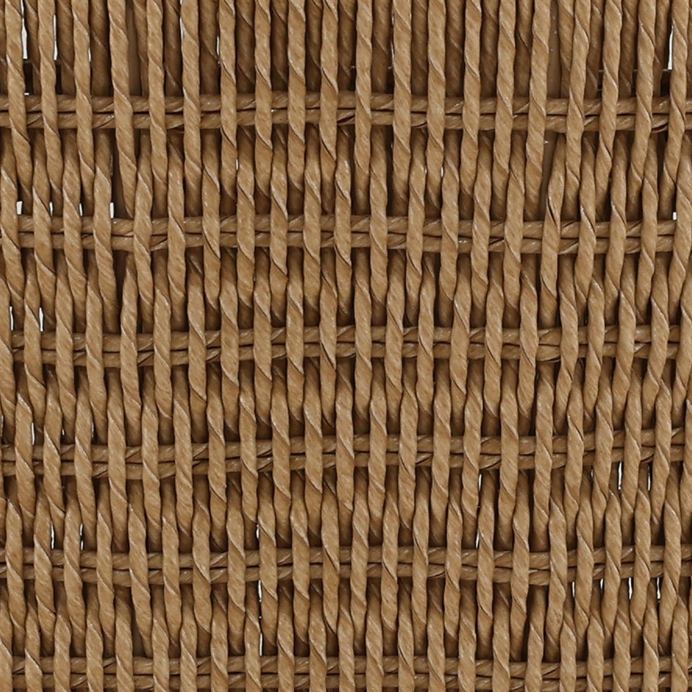 Eulalie Coastal Beach Natural Woven Wicker Teak Outdoor Dining Arm Chair|