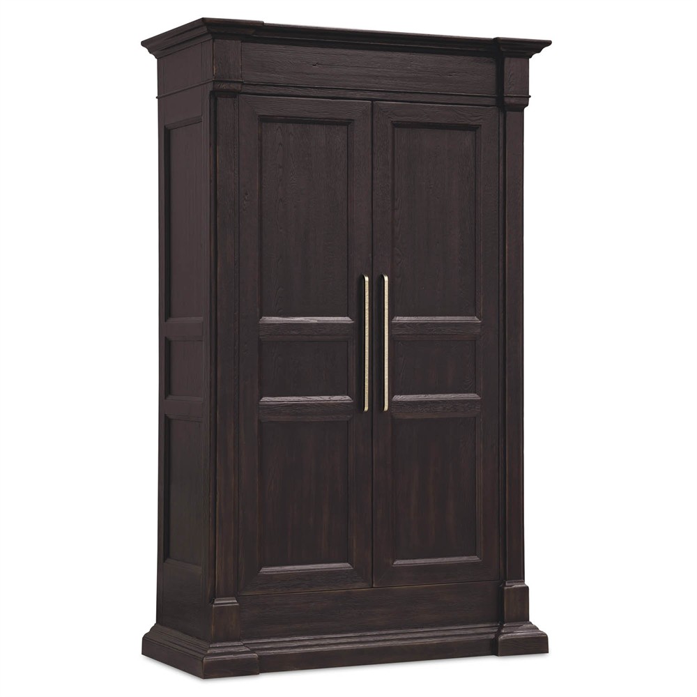 Siena Updated Traditional Dark Brown Oak Wardrobe|