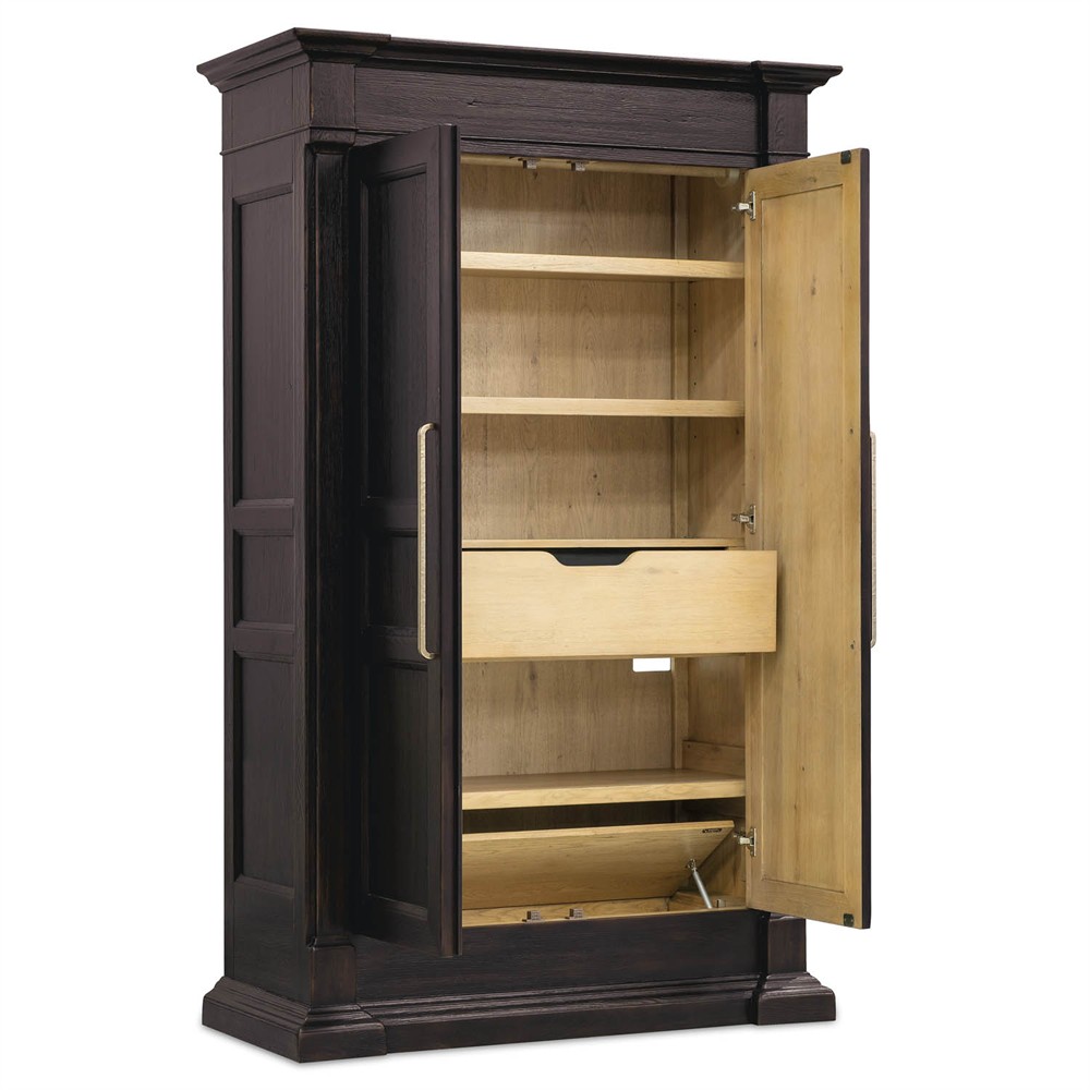 Siena Updated Traditional Dark Brown Oak Wardrobe|