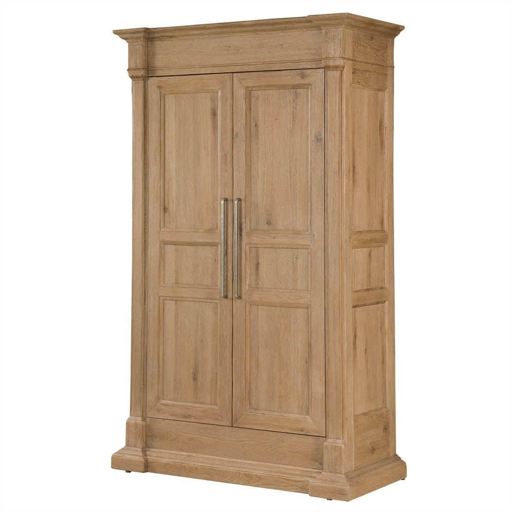 Siena Updated Traditional Light Brown Oak Wardrobe|