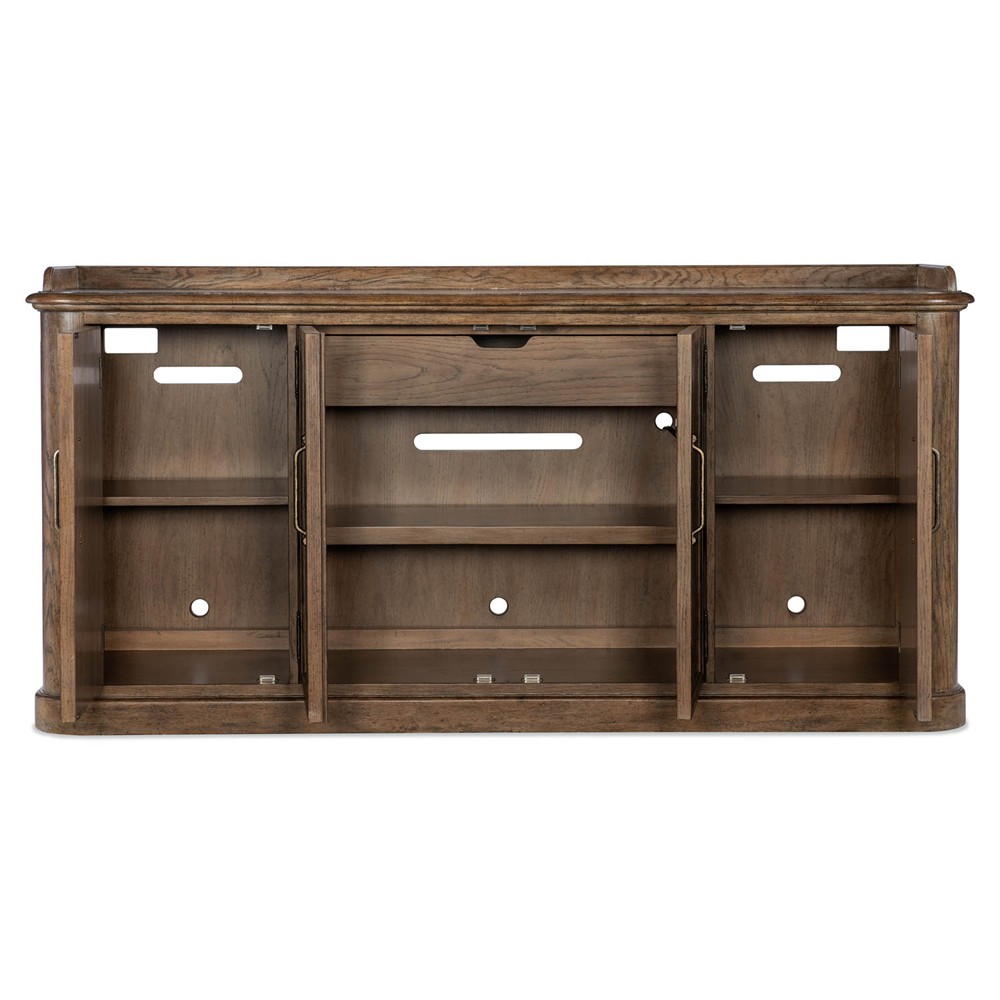 Asher Updated Traditional Brown Oak Wood Buffet|