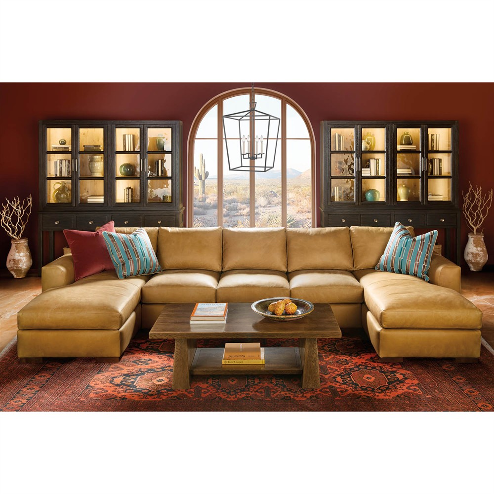 Siena Rustic Lodge Dark Brown Oak Dining Hutch|