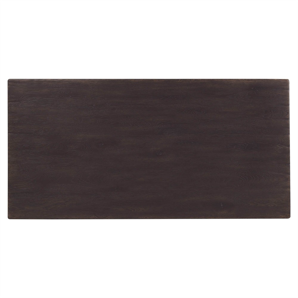 Siena Rustic Lodge Dark Brown Oak Rectangular Coffee Table|