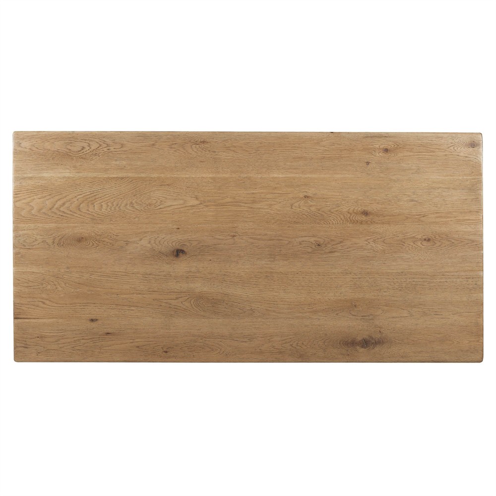 Siena Rustic Lodge Light Brown Oak Rectangular Coffee Table|