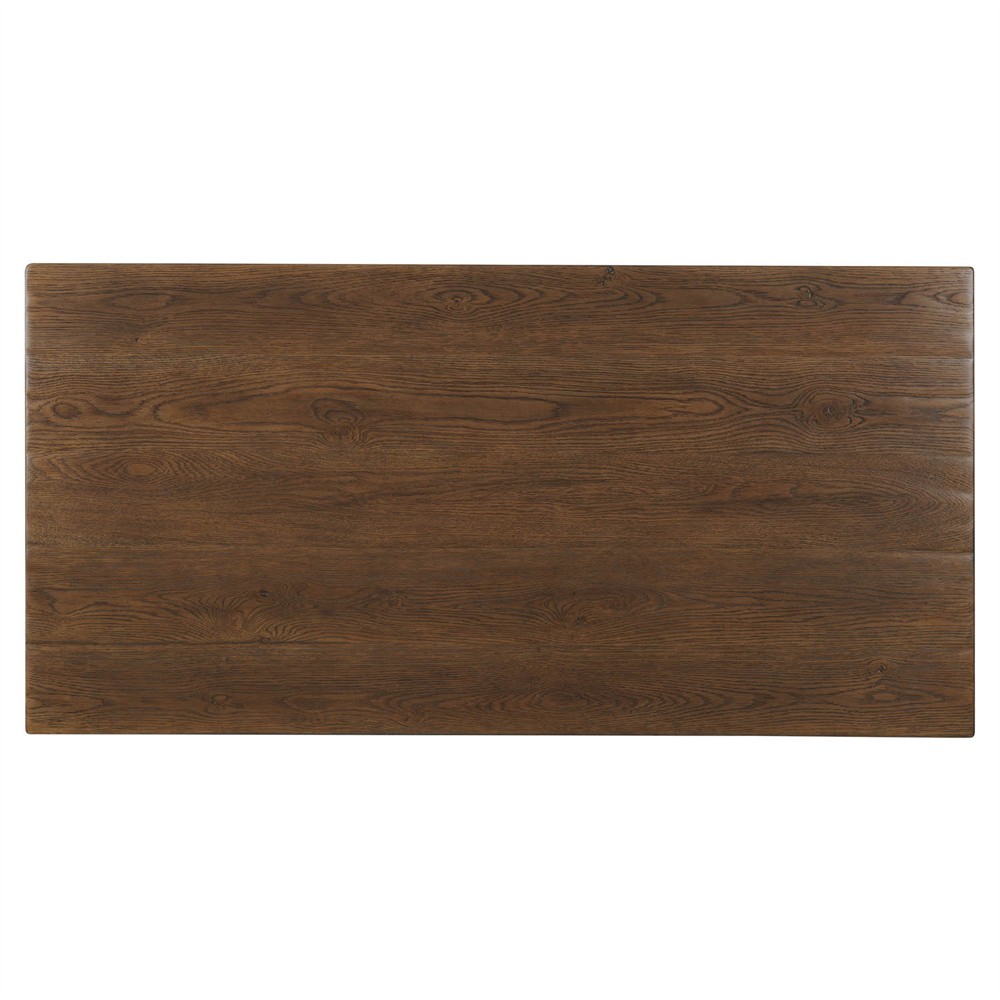 Siena Rustic Lodge Brown Oak Rectangular Coffee Table|