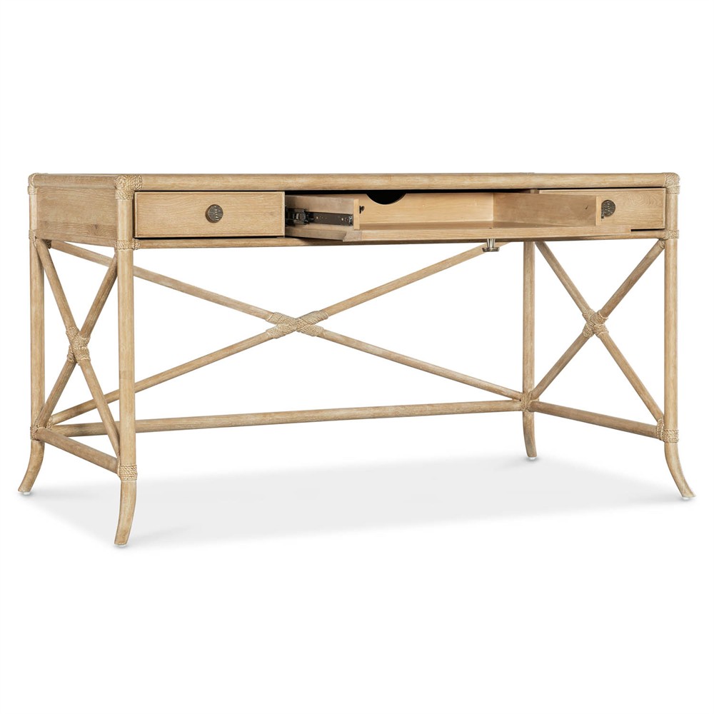Nigel Coastal Beach Light Oak Writing Desk|