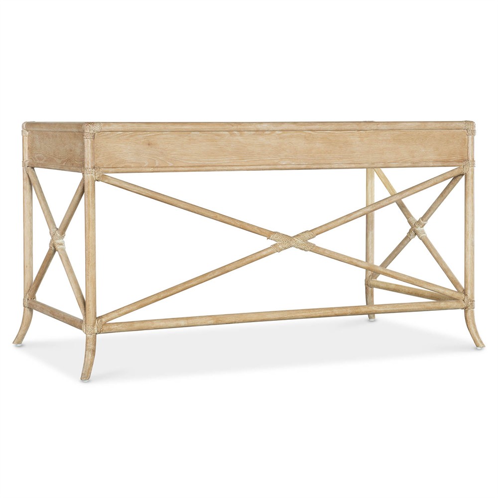 Nigel Coastal Beach Light Oak Writing Desk|