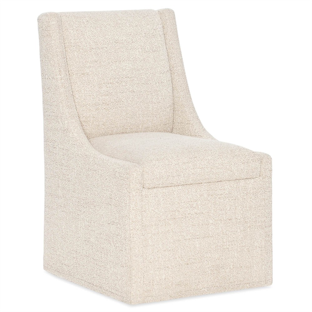 Selene Modern Classic Cream Linen Dining Chair|