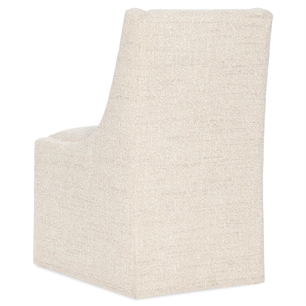 Selene Modern Classic Cream Linen Dining Chair|