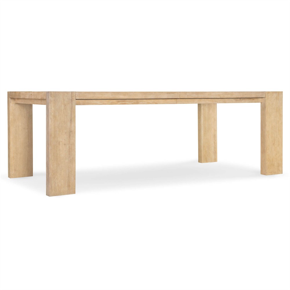 Nigel Coastal Beach Light Oak Rectangular Nigel Dining Table - 88-110"|