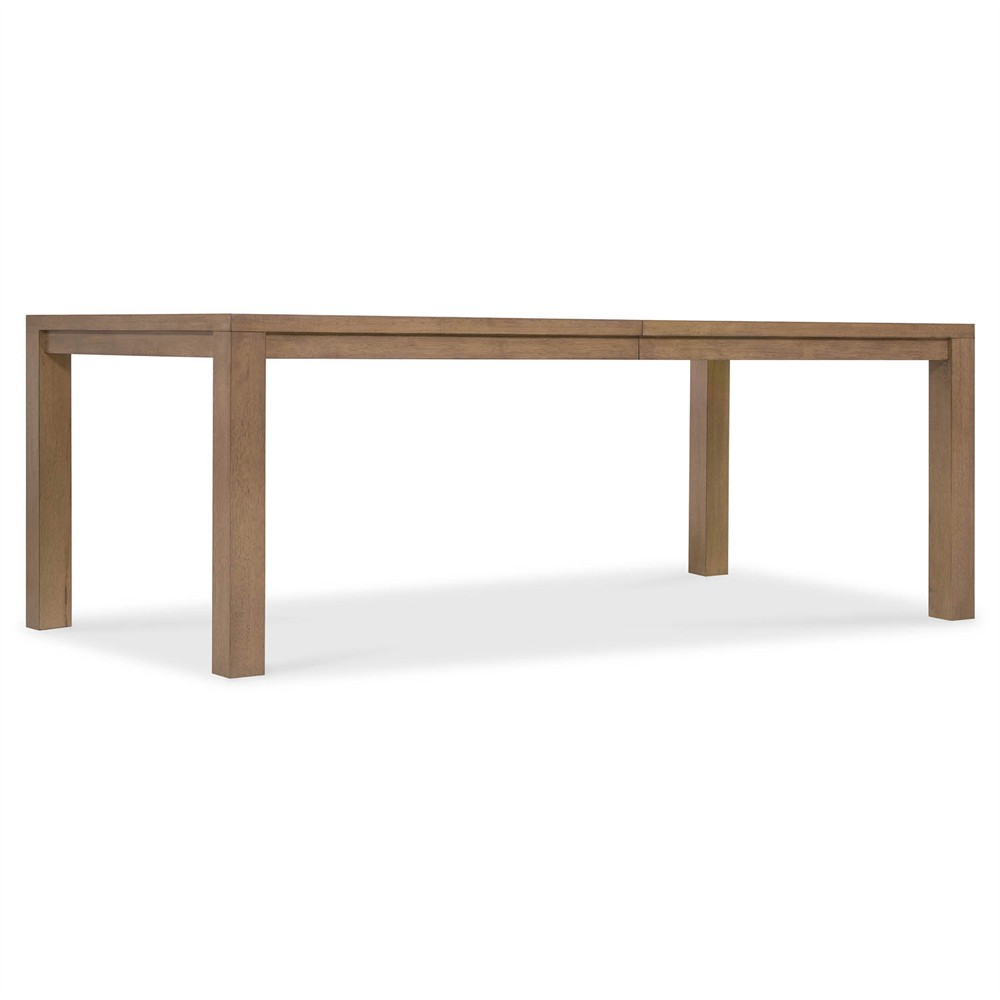 Amleto Modern Classic Brown Oak Rectangular Extendable Dining Table - 84-102"|