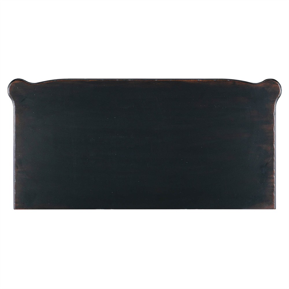 Stella Updated Traditional Aged Black Wood Tall Chest Dresser|