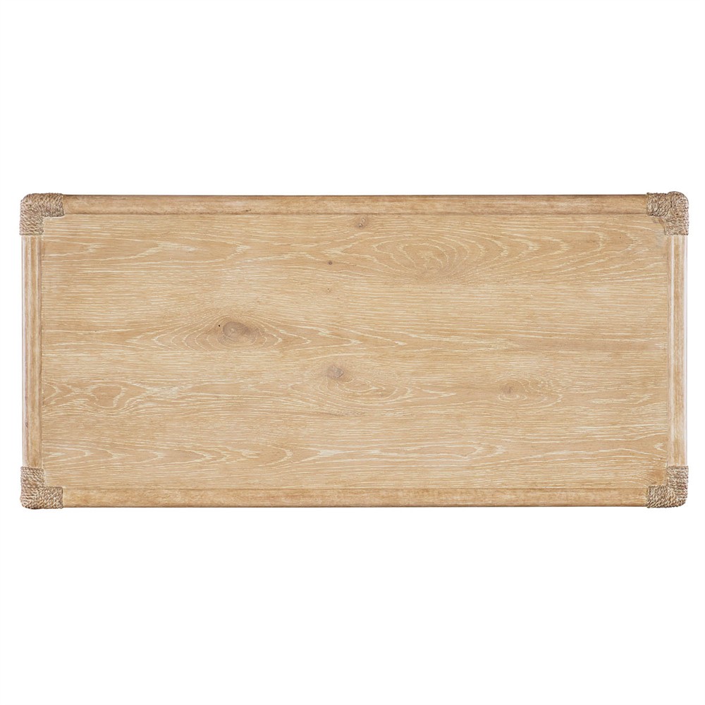 Nigel Coastal Beach Light Brown Bamboo Bachelor Chest|