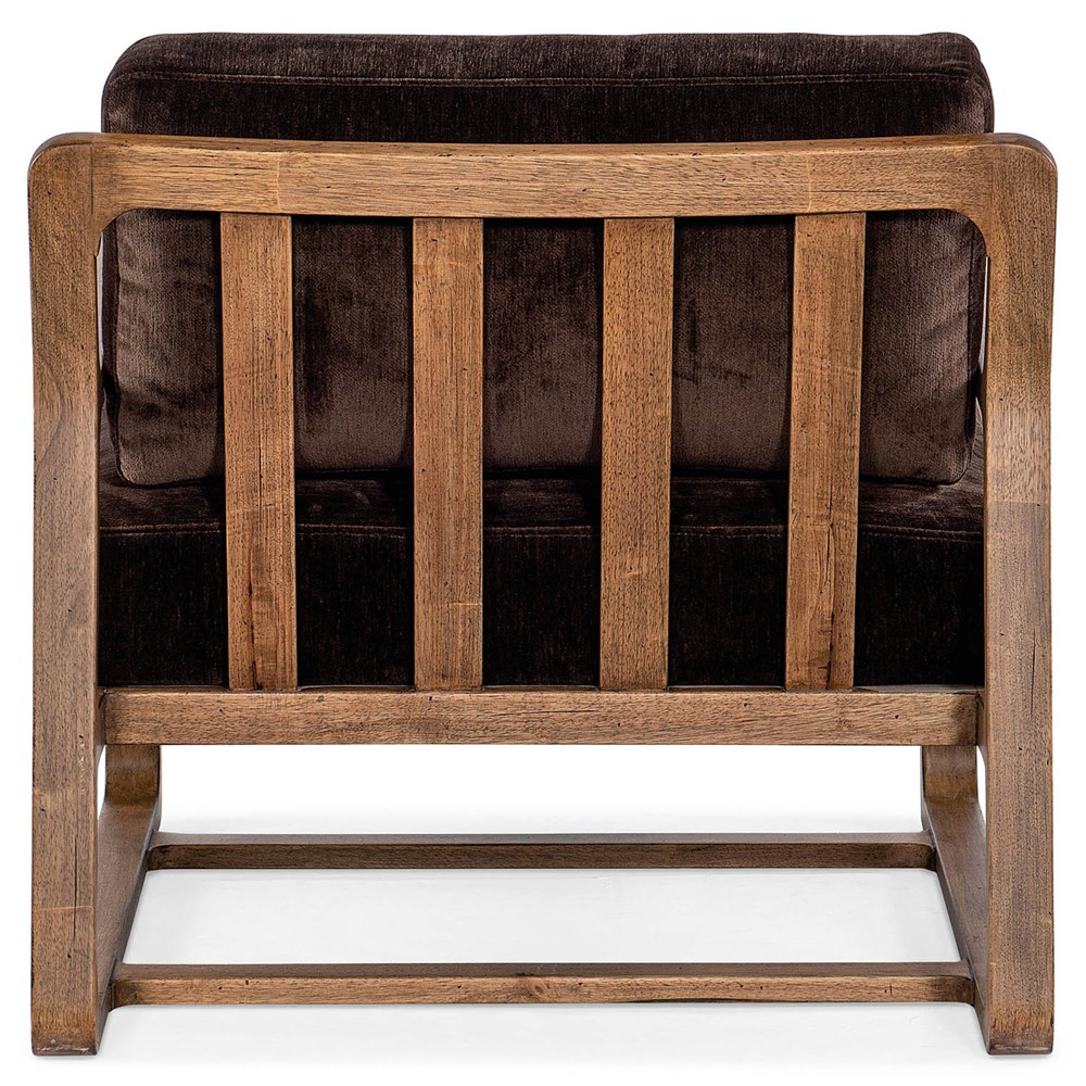 Miranda Modern Classic Brown Velvet Arm Chair|