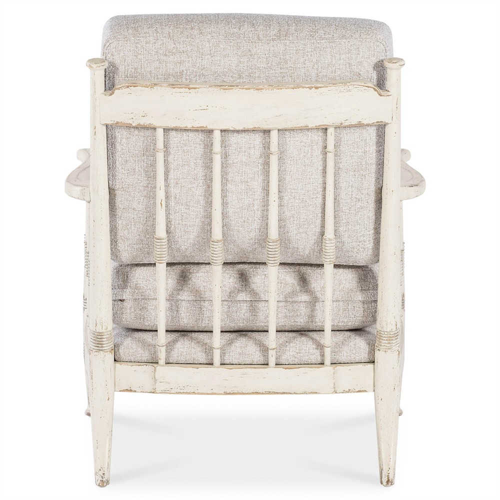 Selena Updated Traditional Beige Performance Cream Oak Arm Chair|