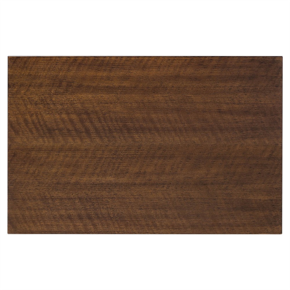 Alaine Modern Classic Dark Brown Walnut Oak Nightstand|