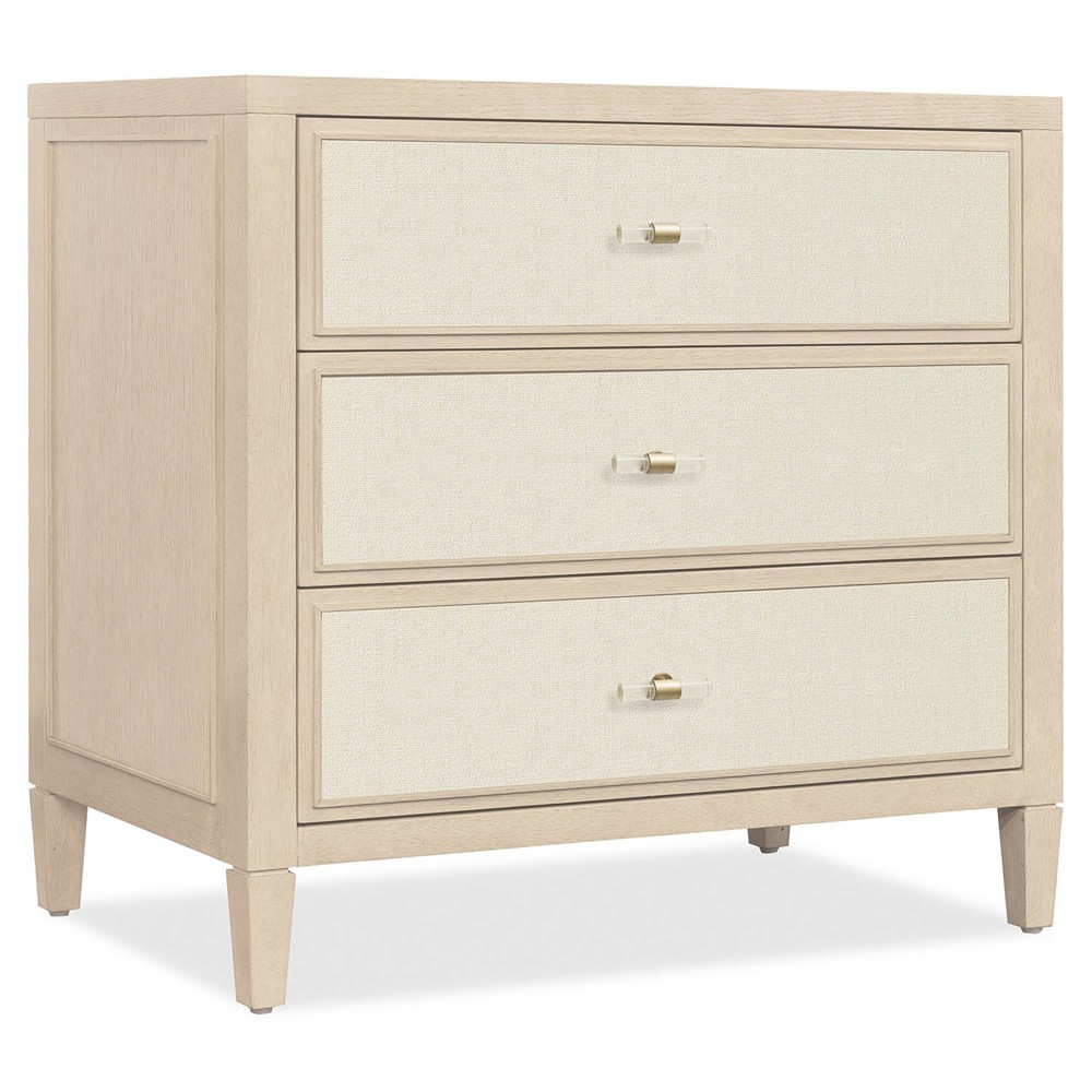 Marivelle Modern Classic Light Brown Oak Nightstand|