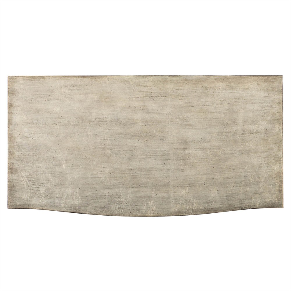 Albert Updated Traditional Antique Silver Oak Nightstand|