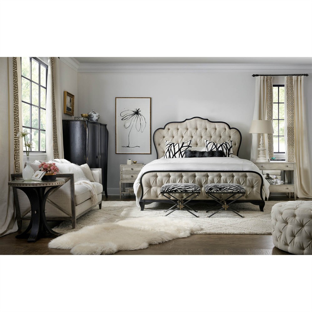 Albert Updated Traditional Antique Silver Oak Nightstand|