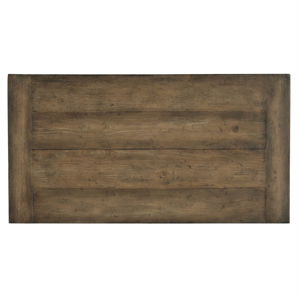 Rumi Updated Traditional Dark Brown Pecan Wood Nightstand|