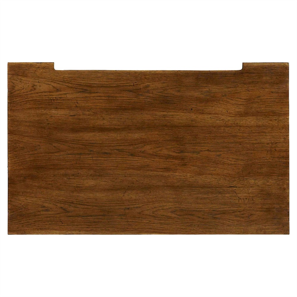 Alban Updated Traditional Dark Brown Pecan Wood Lateral File Office Cabinet|