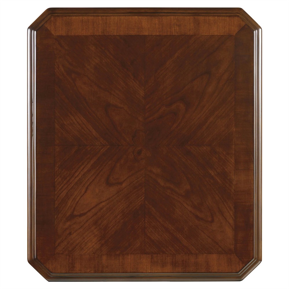 Haven Updated Traditional Cherry Wood Rectangular End Table|
