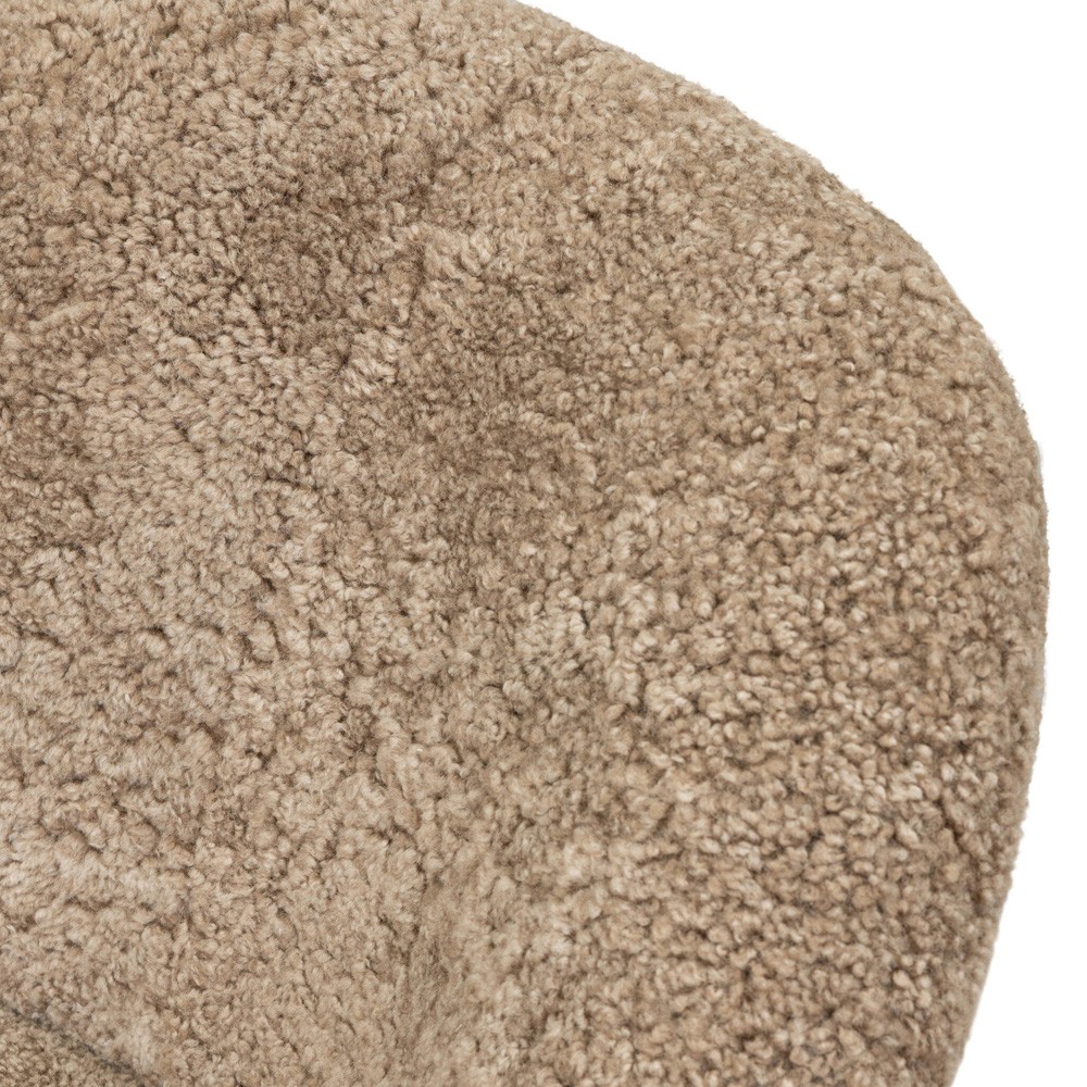 Webber Taupe Shearling Arm Chair|