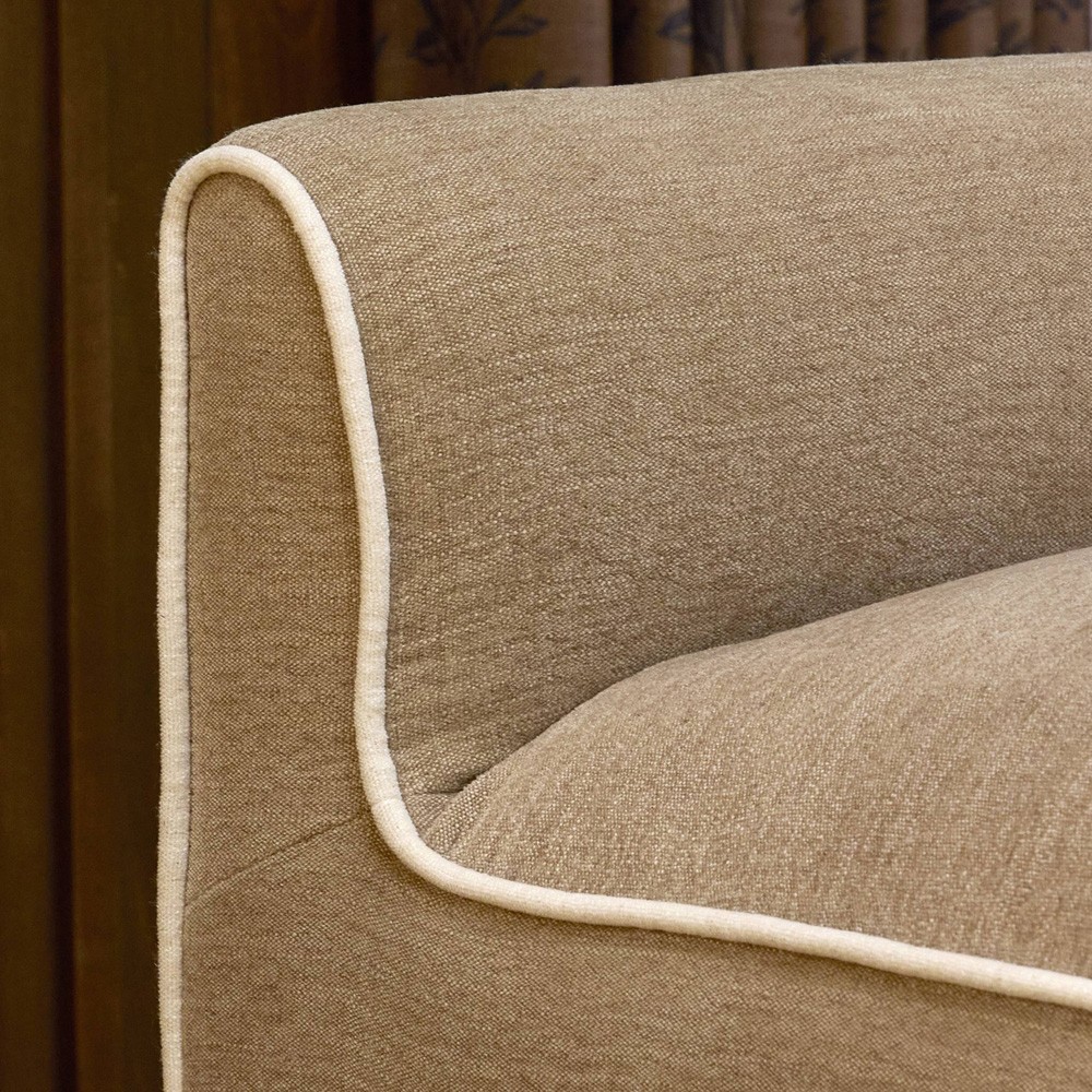 Allonia Modern Classic Beige Accent Stool|