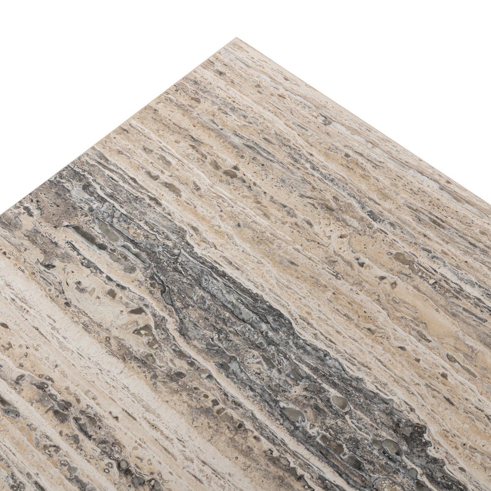 Angelo Modern Classic Beige Travertine Rectangular Coffee Table|