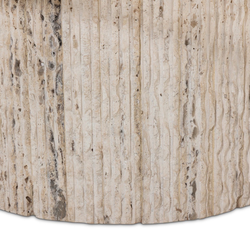 Angelo Modern Classic Beige Travertine Rectangular Coffee Table|