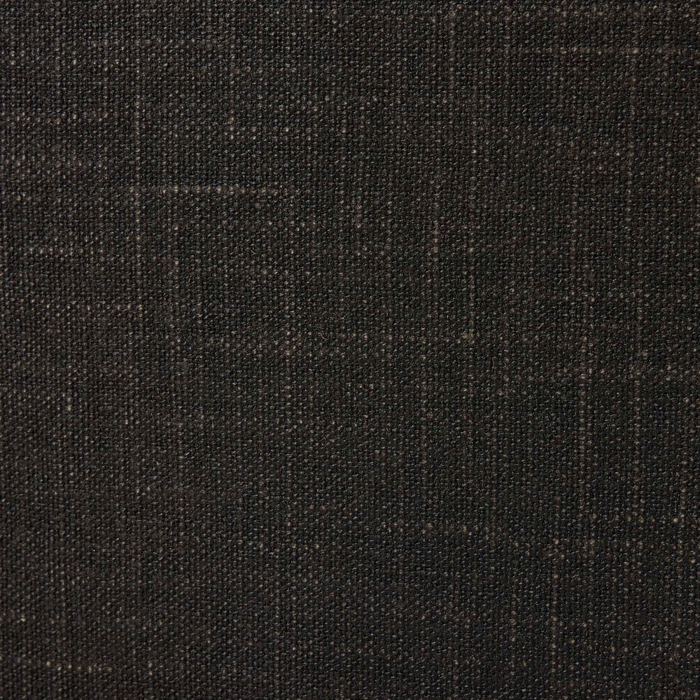 Bertie Rustic Lodge Black Painted Linen Brown Wood Round Storage Coffee Table|