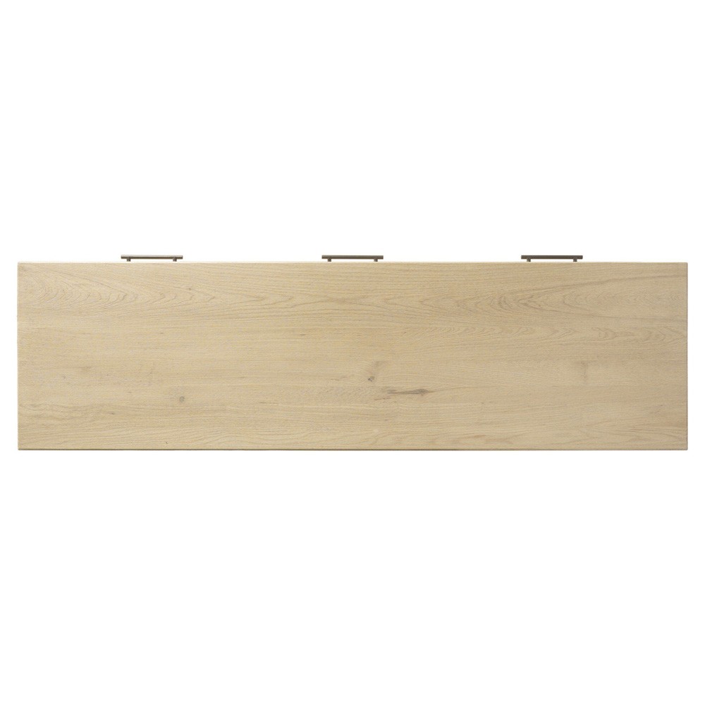 Blake Modern Classic Light Wash Wood Rectangular Console Table|