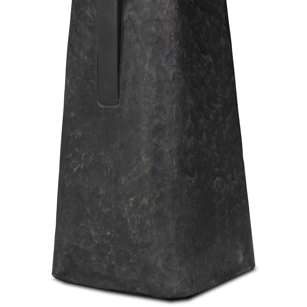 Daro Modern Classic Black Concrete Outdoor End Table|