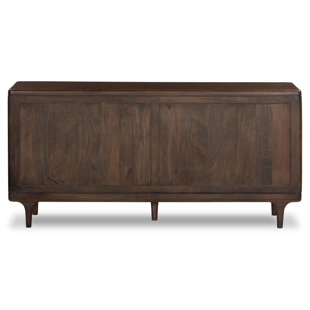 Eldrin Rustic Lodge Brown Mango Wood Double Dresser|