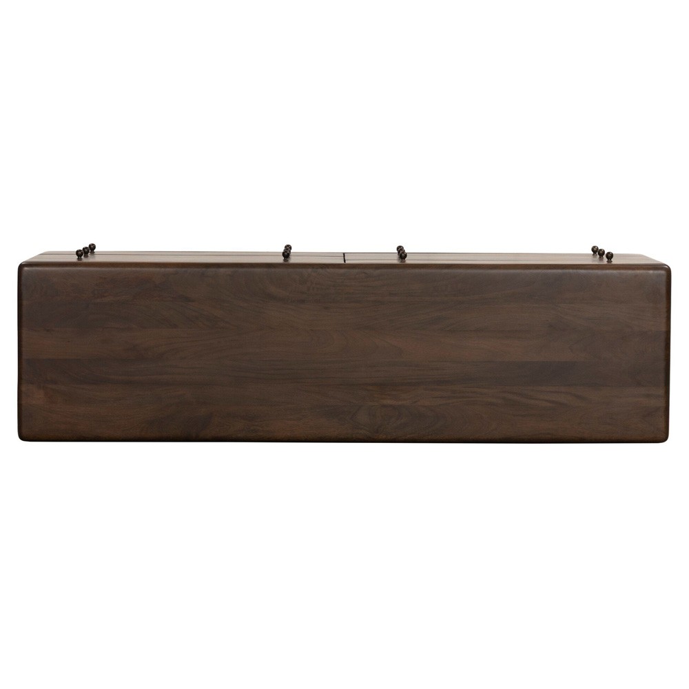 Eldrin Rustic Lodge Brown Mango Wood Double Dresser|