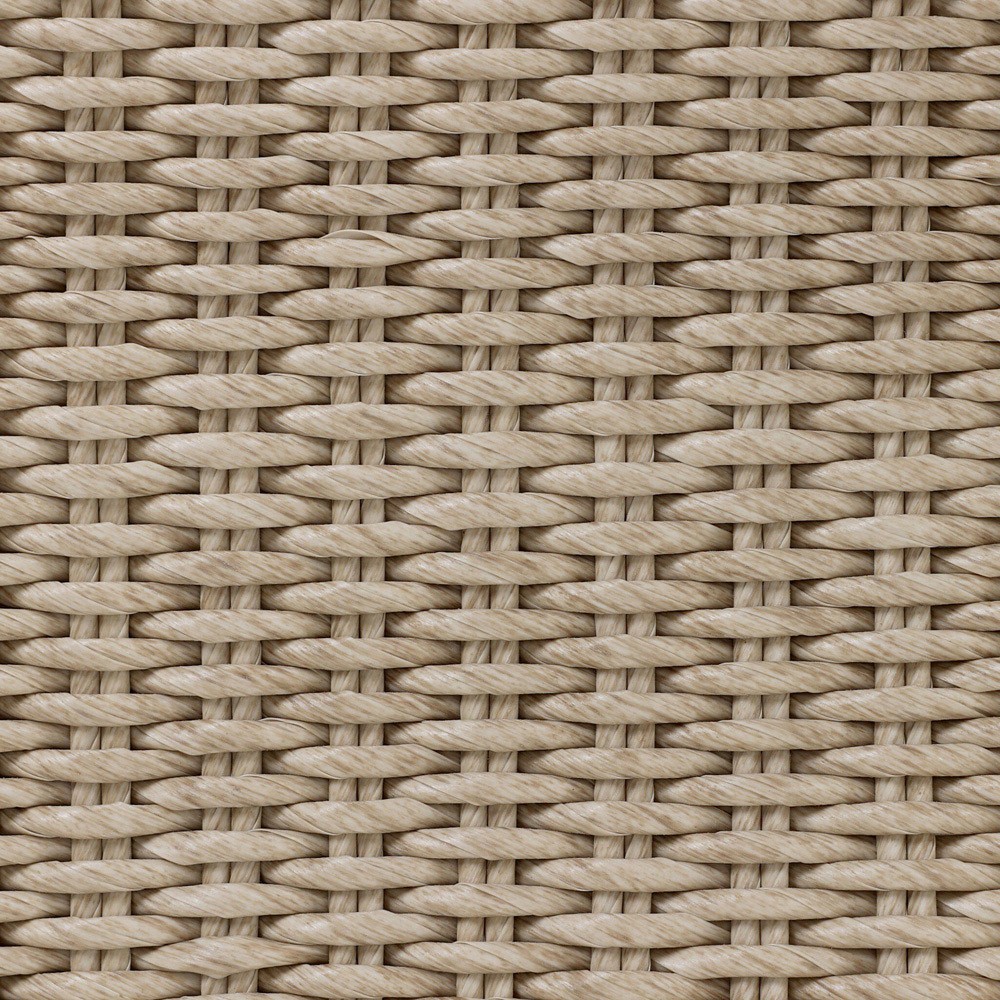 Evander Coastal Beach Grey Woven Outdoor Chaise Lounge|