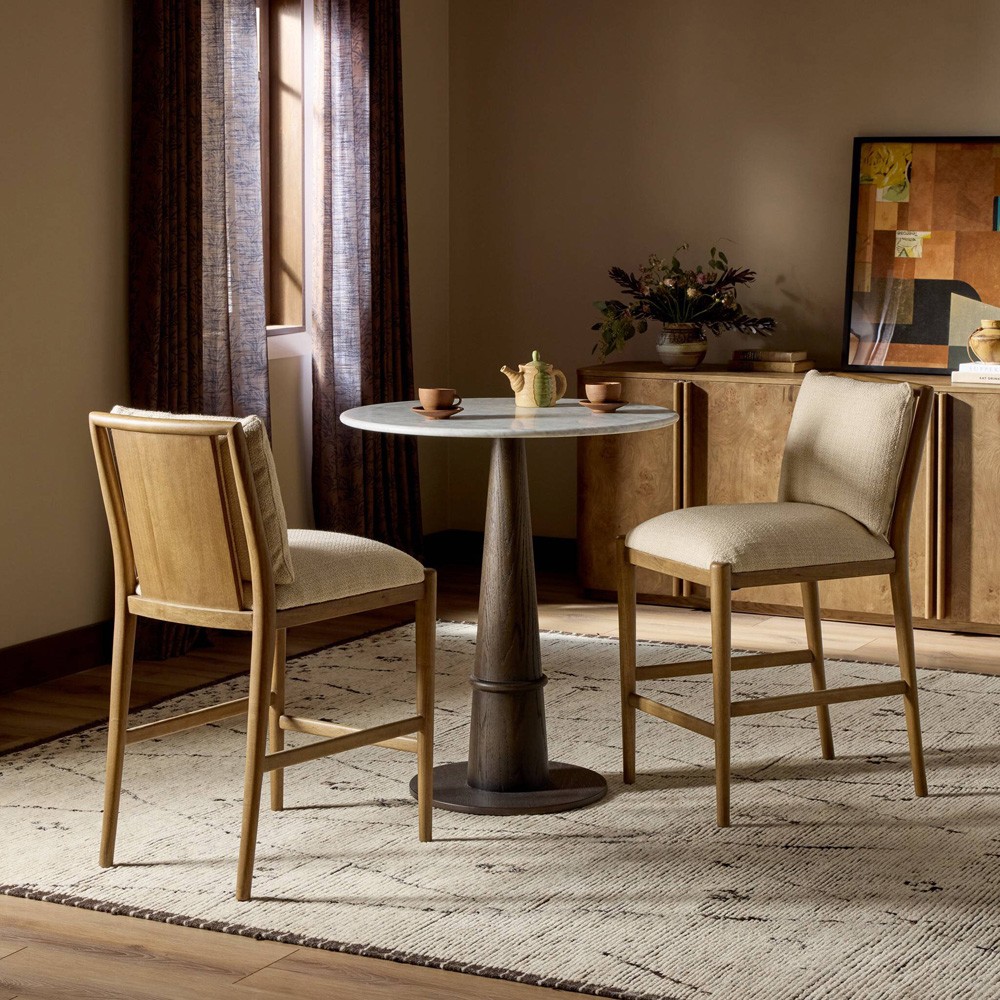 Gallagher Rustic Lodge Beige Performance Counter Stool|