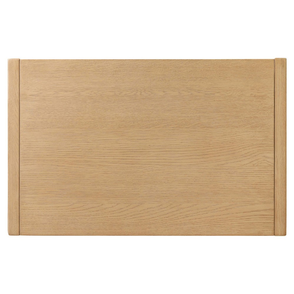 Hazel Modern Classic Light Wash Oak Reeded Nightstand|