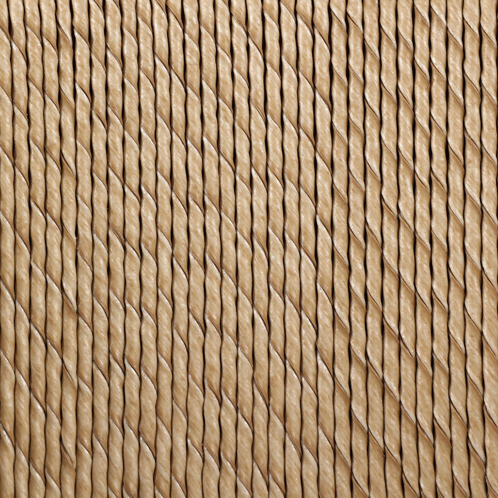 Isolde Coastal Beach Brown Teak Woven Outdoor Lounge Chair|