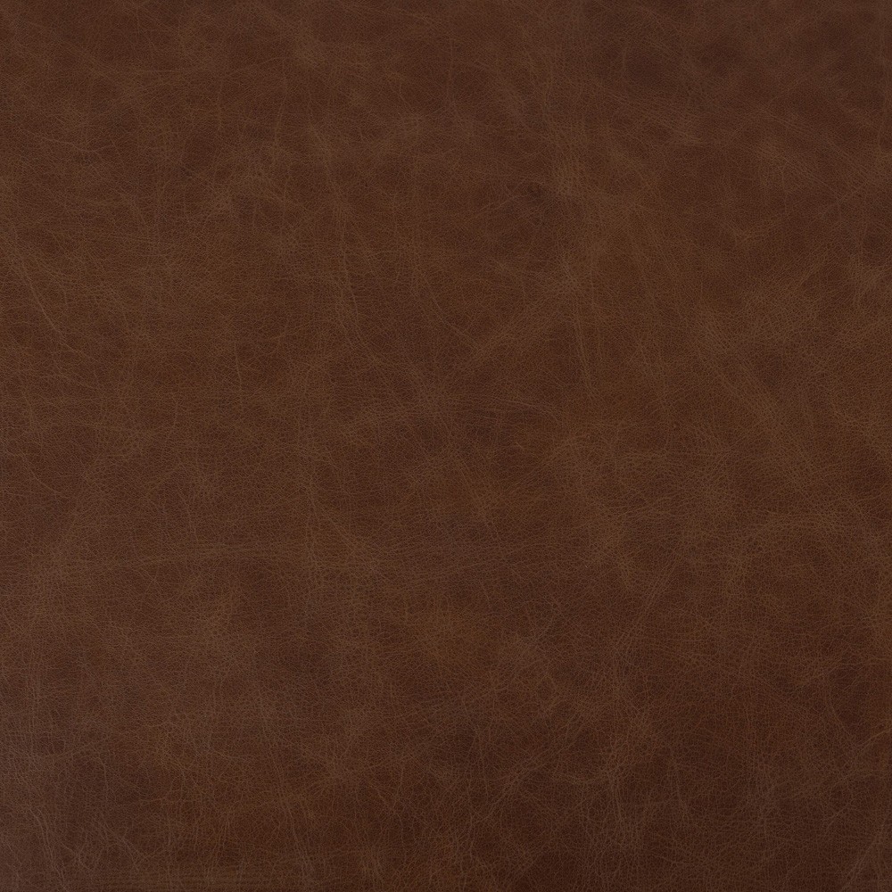 Janek Rustic Lodge Brown Leather Woven Cane Recliner|