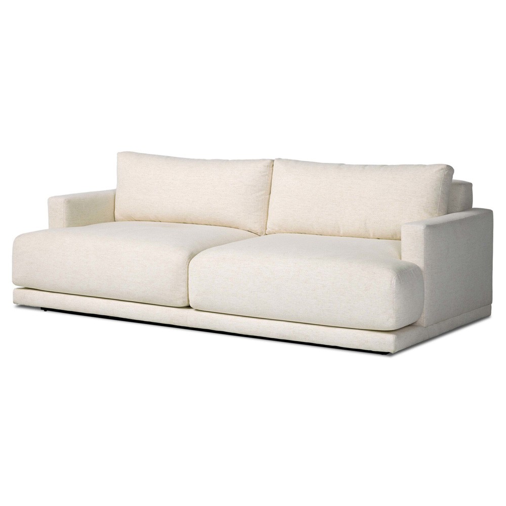 Jennings Modern Classic Cream Crypton Sofa - 85"|