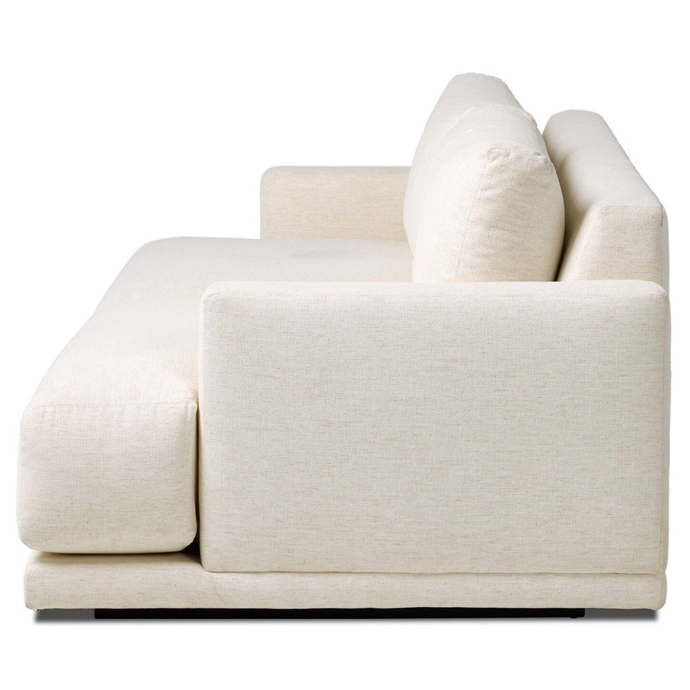Jennings Modern Classic Cream Crypton Sofa - 85"|